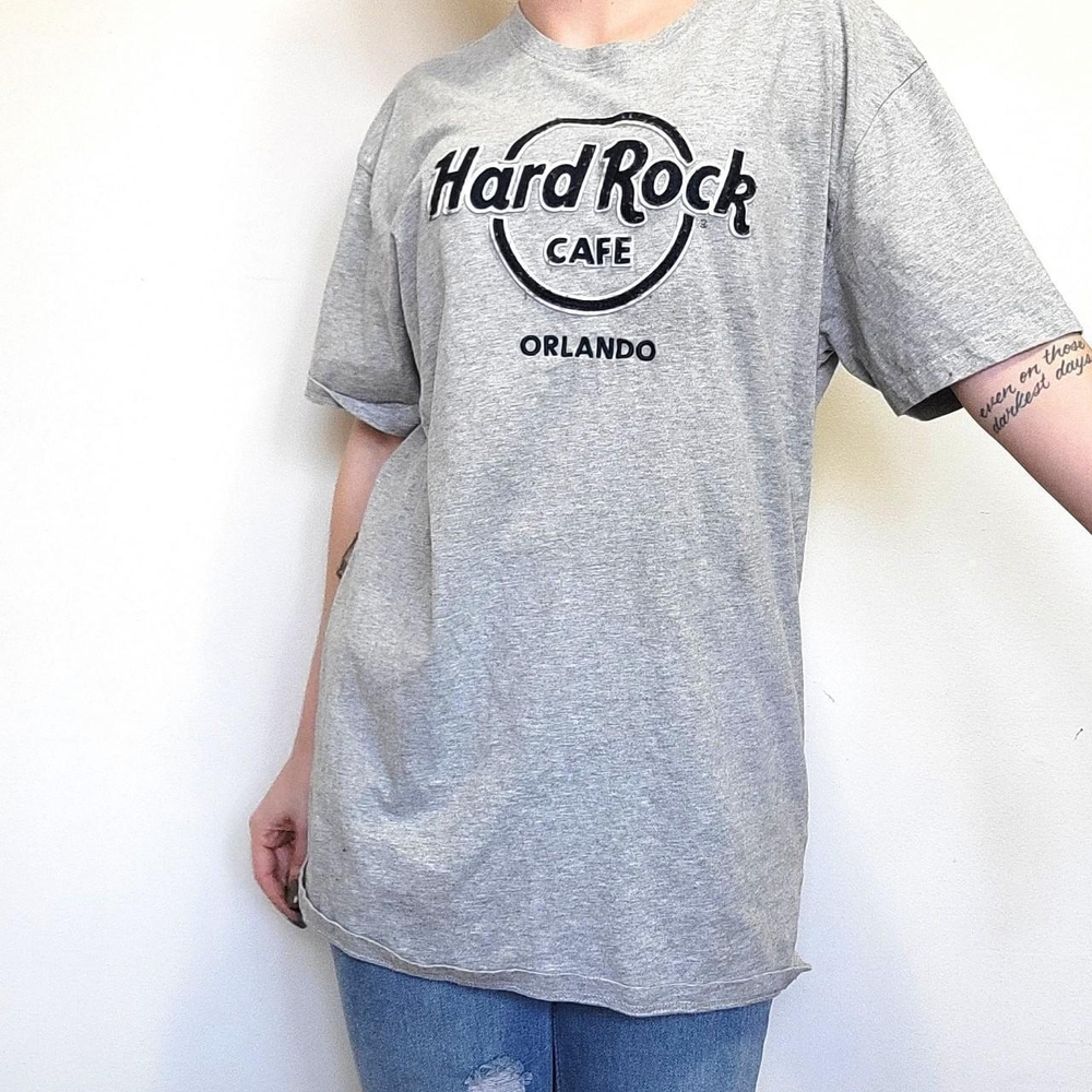 Classic Hard Rock Cafe Orlando Light Gray Short Sleeve Tee